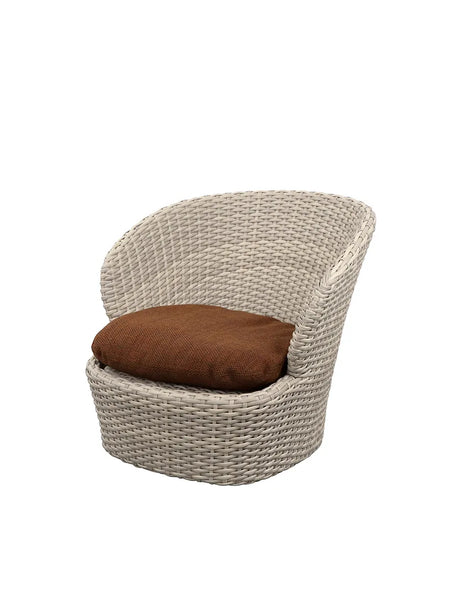 Coast Lounge-Sessel mit Swivel, sand von Cane-line - Umber Brown, Cane-line Rise - Jacobsen Plus