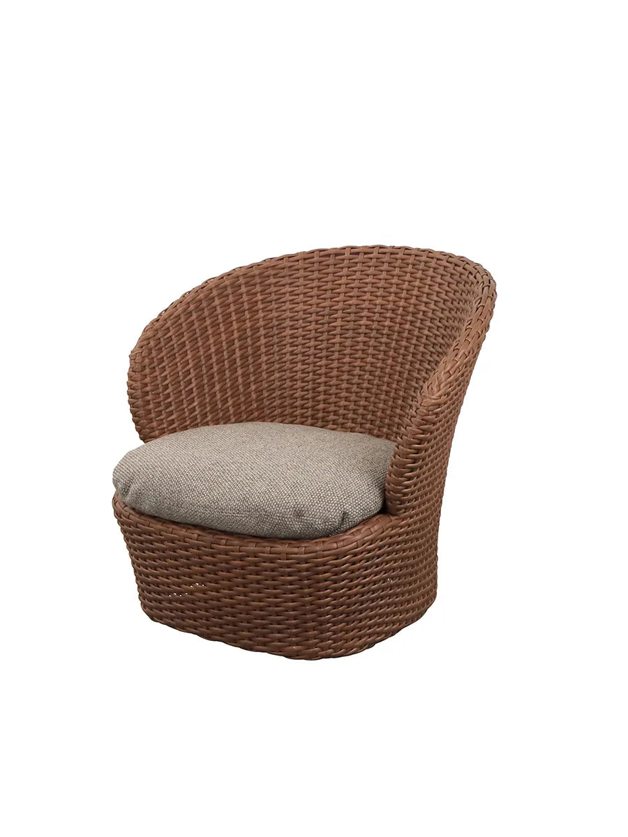 Coast Loungestol med. Swivel, umber brown fra Cane-line - 7 - Jacobsen Plus
