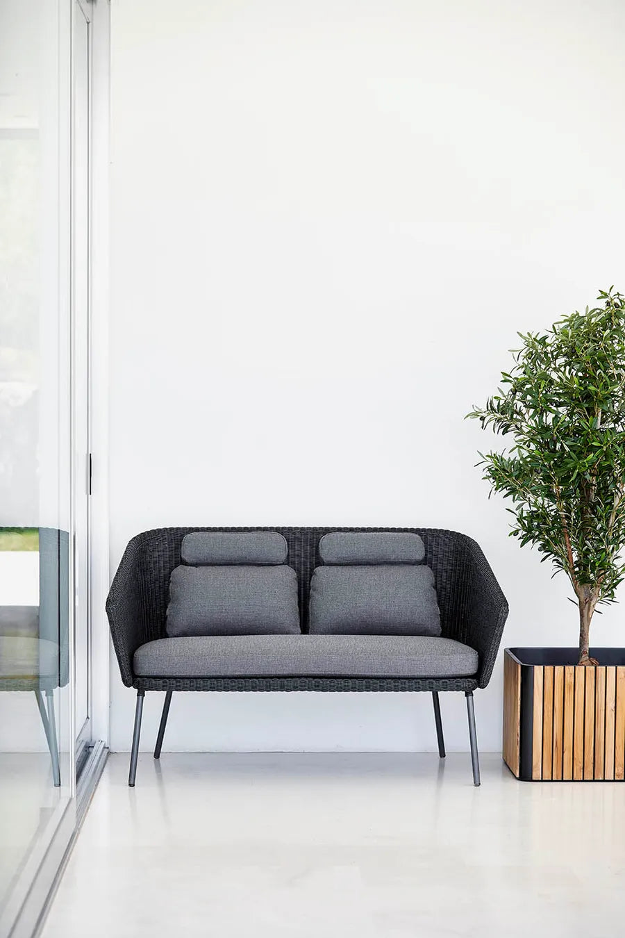Mega Dining Bank, inkl. Kissenset von Cane-line - 2 - Jacobsen Plus