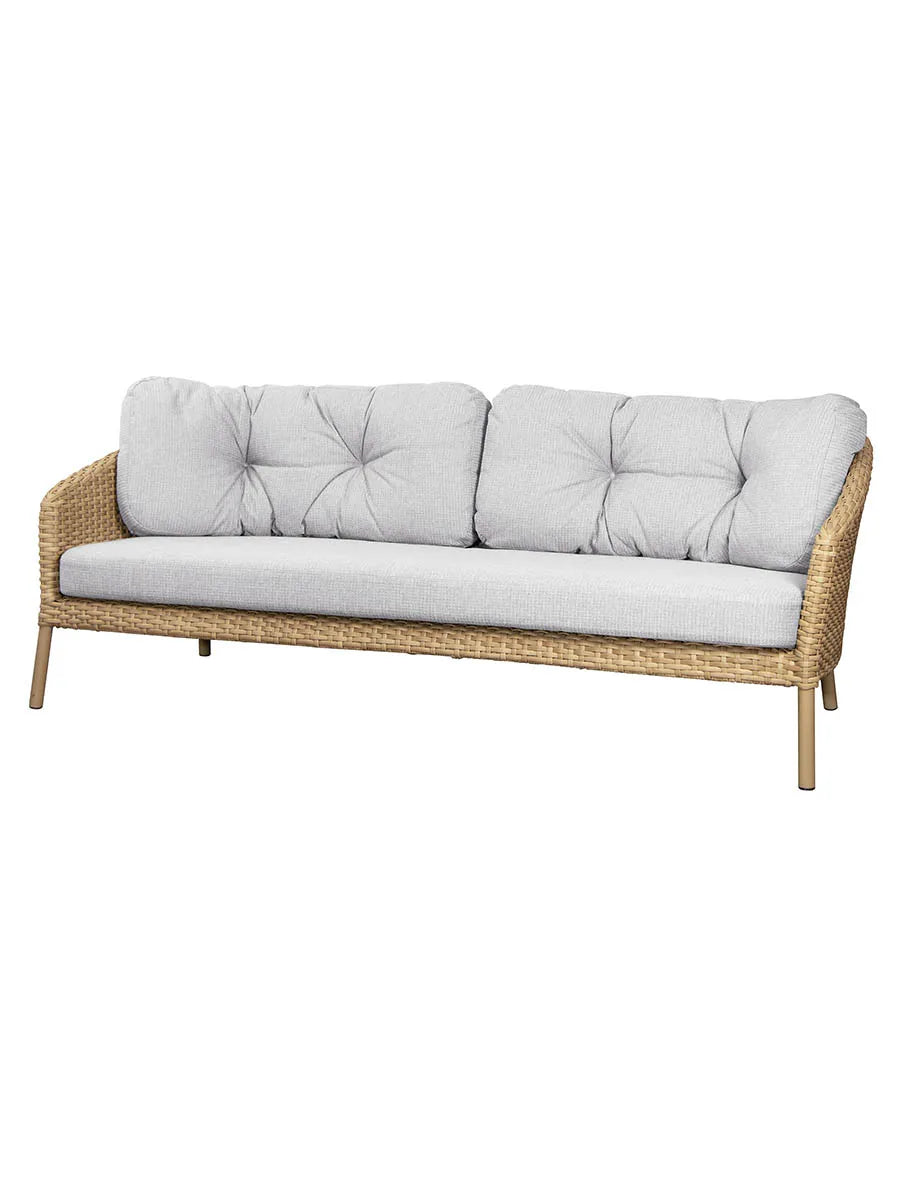 Ocean 3-Sitzer Sofa, flat weave von Cane-line - 6 - Jacobsen Plus