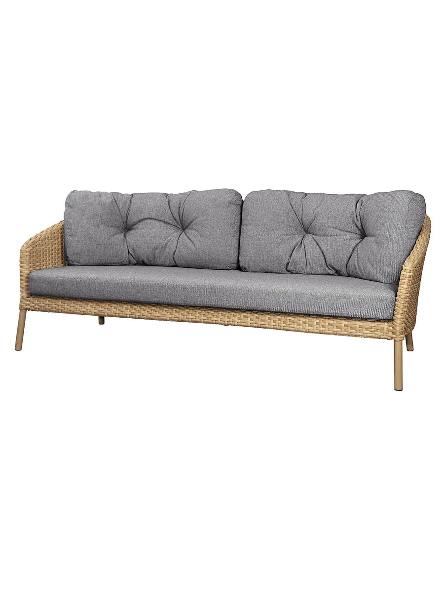Ocean 3-Sitzer Sofa, flat weave von Cane-line - 5 - Jacobsen Plus