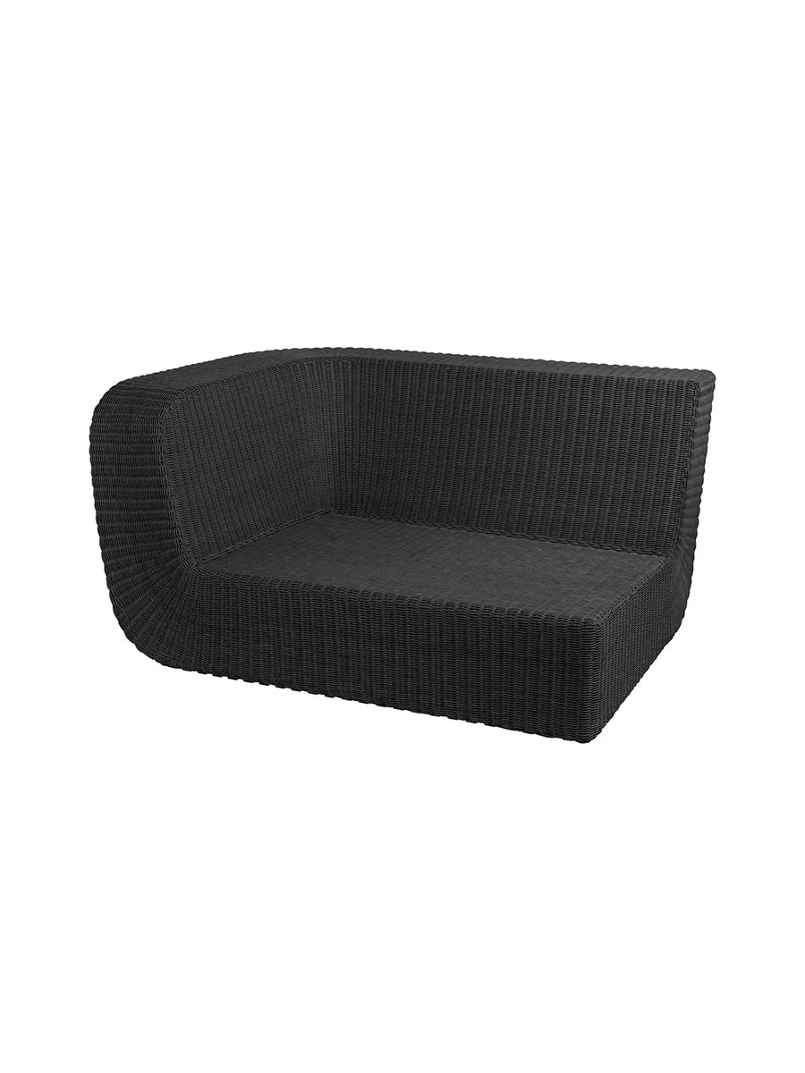 Savannah 2 pers Modulsofa, højre fra Cane-line - Ingen hynde - Jacobsen Plus