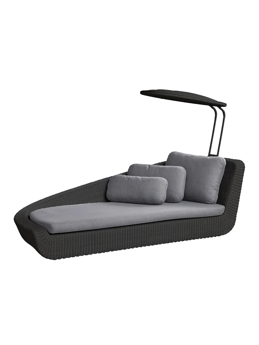 Savannah Daybed, højre fra Cane-line - Grå, Cane-line Natte hynde - Jacobsen Plus