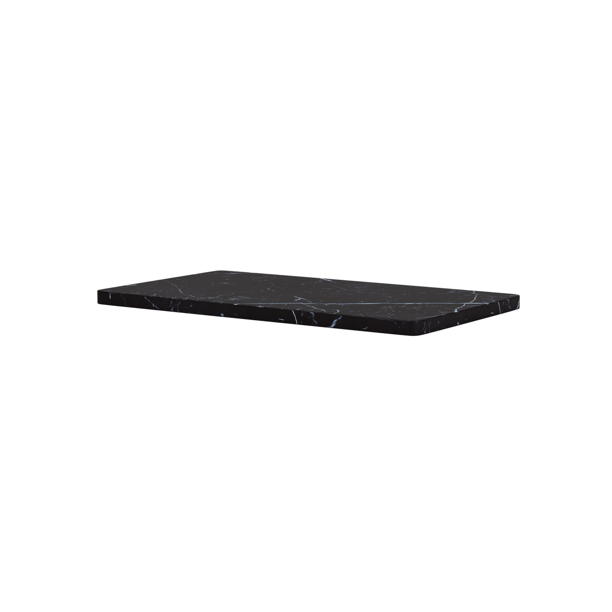 Topplade til Panton Wire fra Montana - Enkel: 18,8 x 34,8 cm / Sort marmor - Jacobsen Plus