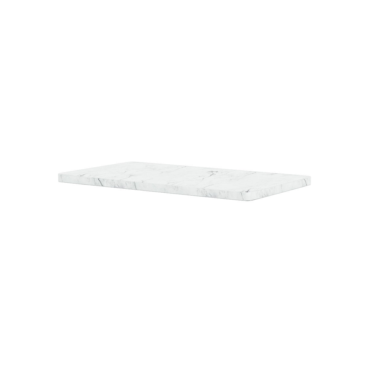 Topplade til Panton Wire fra Montana - Enkel: 18,8 x 34,8 cm / Hvid marmor - Jacobsen Plus