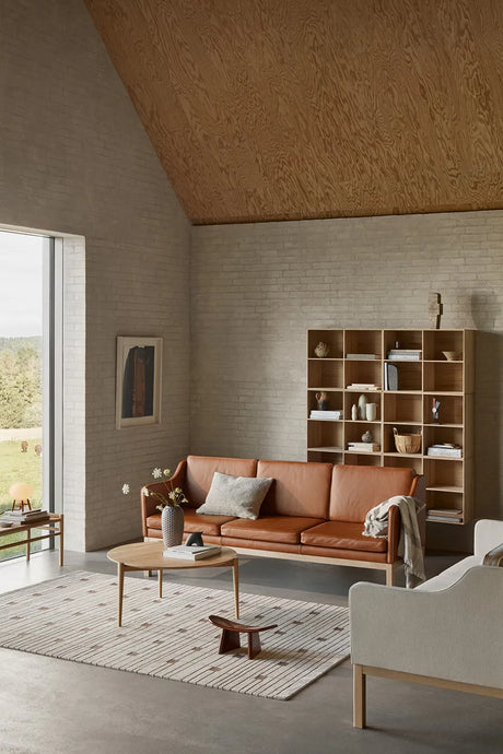L43 MK46 Sofa, Cognac Leder af Mogens Koch - 2 - Jacobsen Plus
