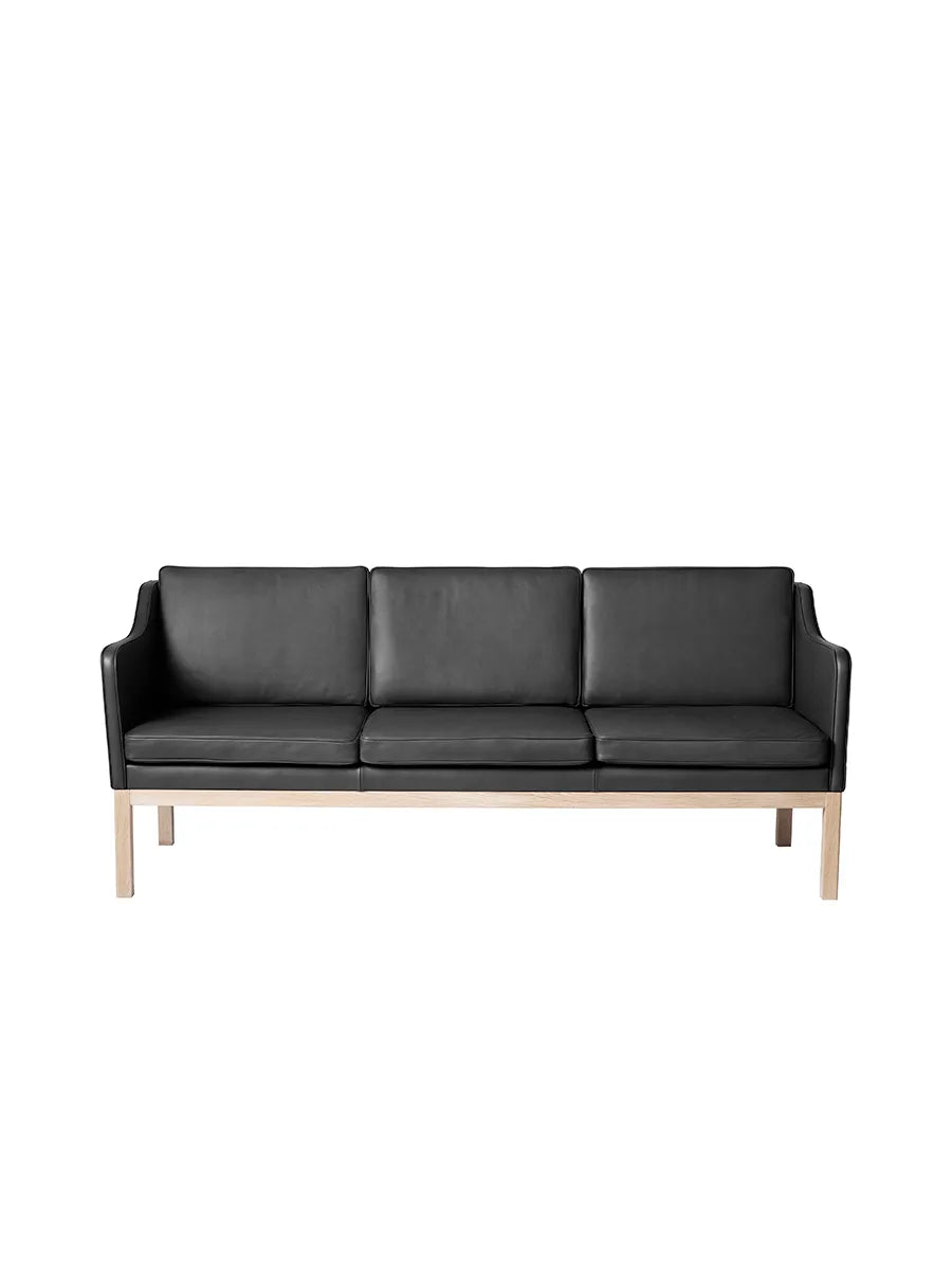 L43 MK46 Sofa, schwarz Leder von Mogens Koch - 1 - Jacobsen Plus