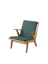 J53 Lænestol fra FDB Møbler - MLF - Camira - Green/Greenfor (32) - Jacobsen Plus