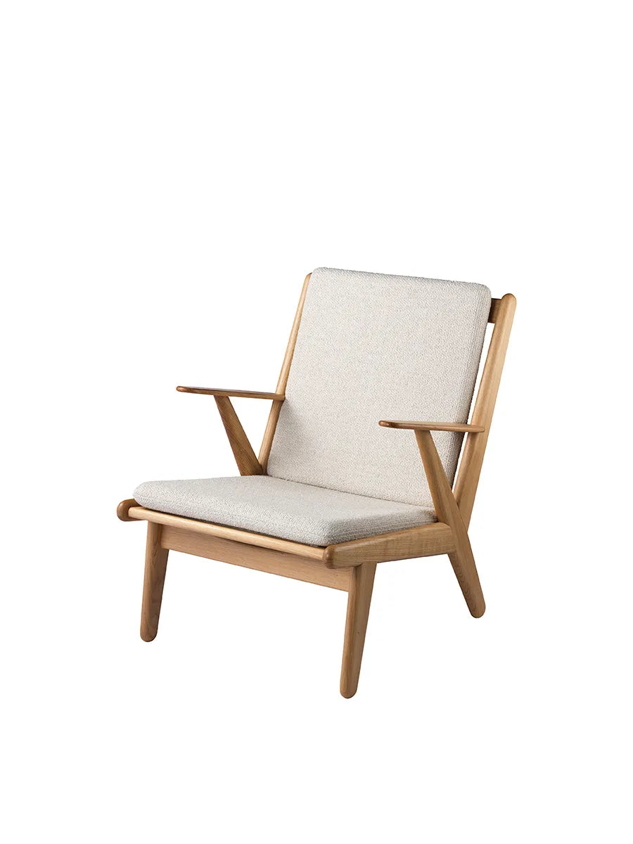 J53 Lænestol fra FDB Møbler - Monza - DePloeg - Beige (00) - Jacobsen Plus