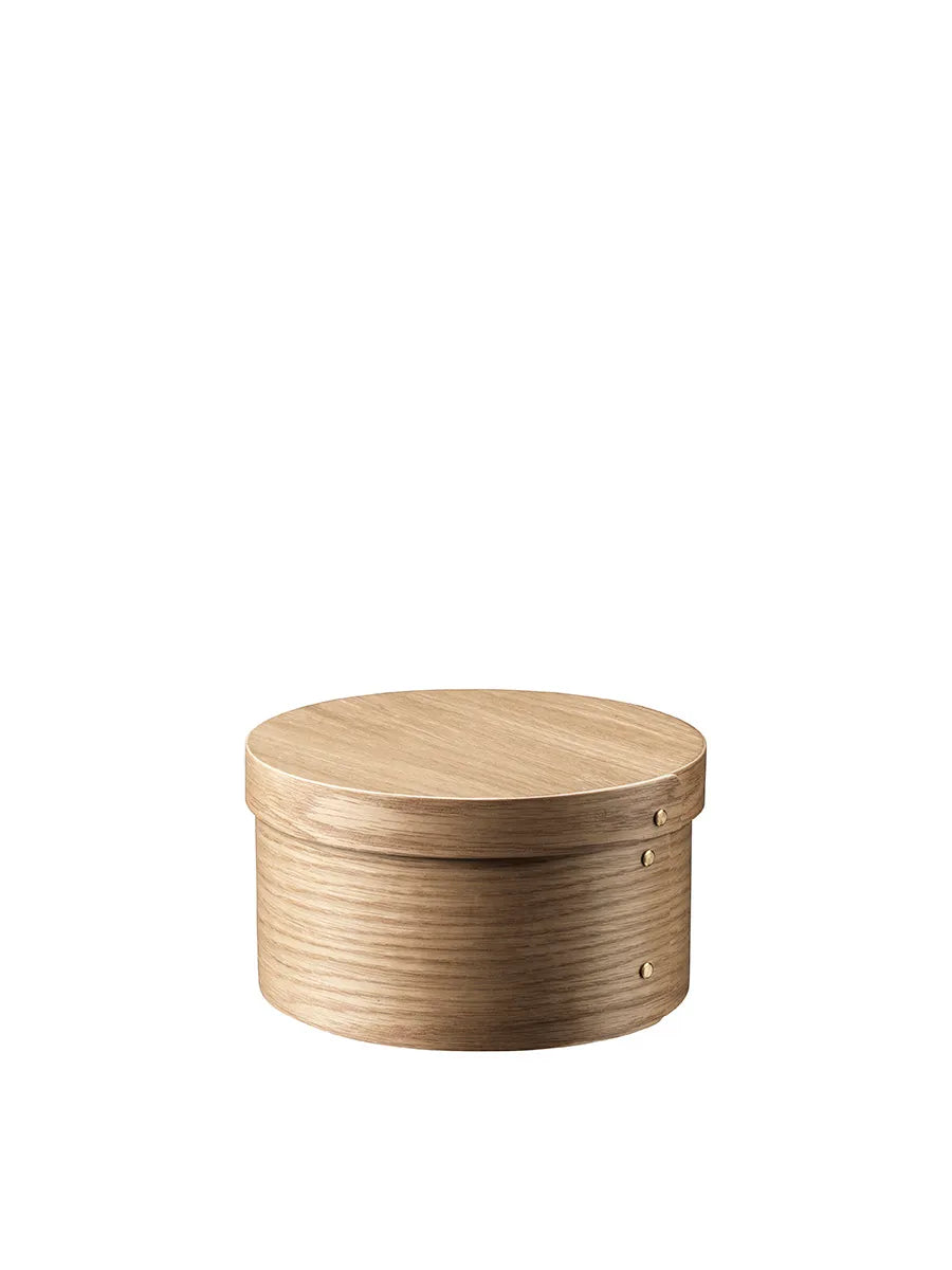 X3 Drejø Aufbewahrungsbox, Ø22 cm von FDB Møbler - Eg - Jacobsen Plus