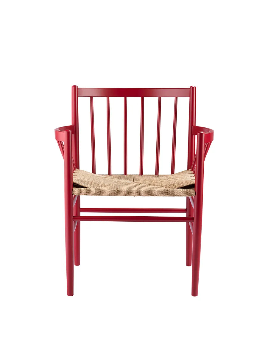 J81 spisebordsstol fra FDB Møbler - Ruby Red - Jacobsen Plus