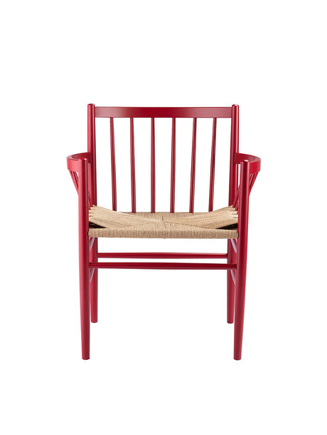 J81 spisebordsstol fra FDB Møbler - Ruby Red - Jacobsen Plus