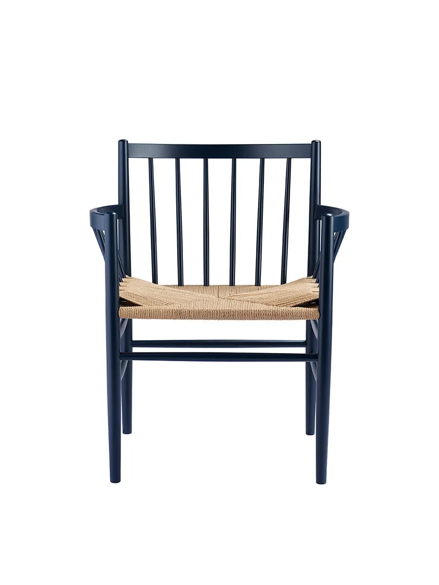 J81 spisebordsstol fra FDB Møbler - Steel Blue - Jacobsen Plus