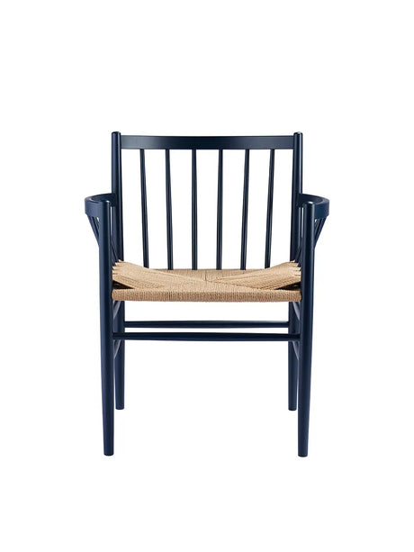 J81 spisebordsstol fra FDB Møbler - Steel Blue - Jacobsen Plus