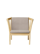 J146 Sessel von FDB Møbler - Beige MLF61 - Jacobsen Plus