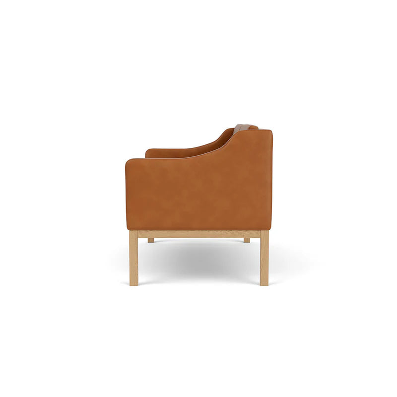 L45 MK154 2 pers. sofa, cognac læder af Mogens Koch - 6 - Jacobsen Plus
