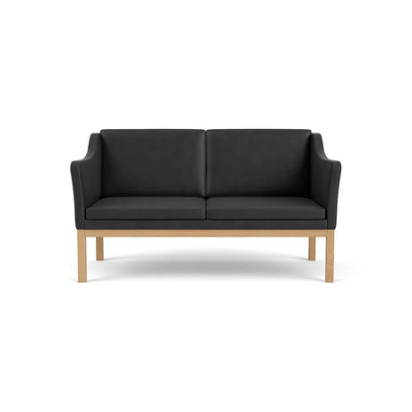 L45 MK154 2 pers. Sofa, Schwarz Leder von Mogens Koch - 1 - Jacobsen Plus