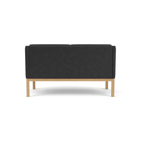 L45 MK154 2 pers. Sofa, Schwarz Leder von Mogens Koch - 4 - Jacobsen Plus