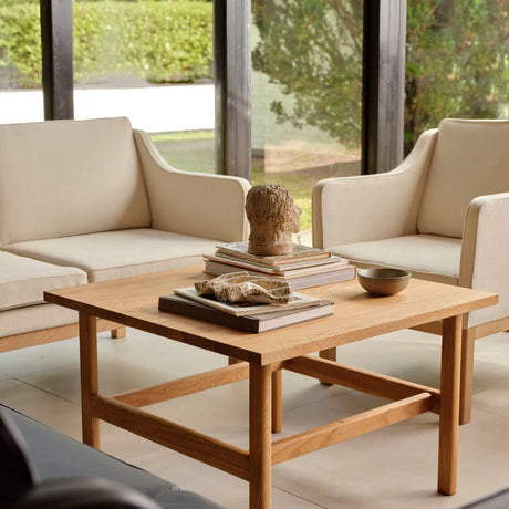 L45 MK154 2 pers. Sofa, Beige Textil af Mogens Koch - 3 - Jacobsen Plus