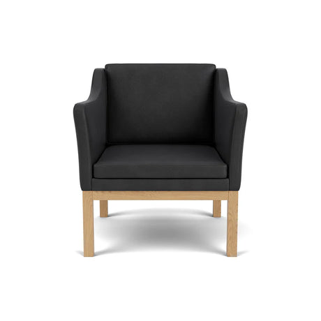 L46 MK155 Sessel, Schwarz Leder von Mogens Koch - 1 - Jacobsen Plus