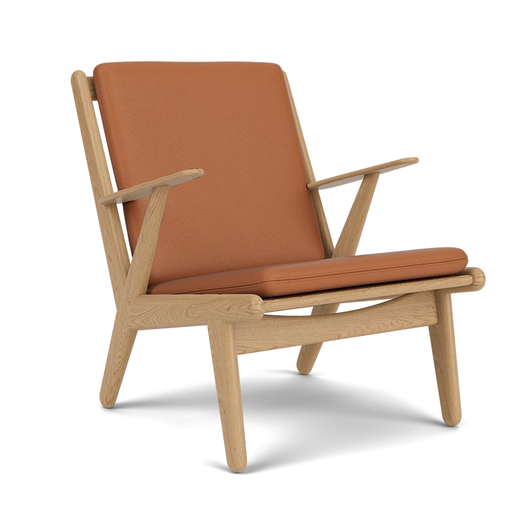 J53 Sessel von FDB Møbler - Denver - Cognac Leder (02) - Jacobsen Plus