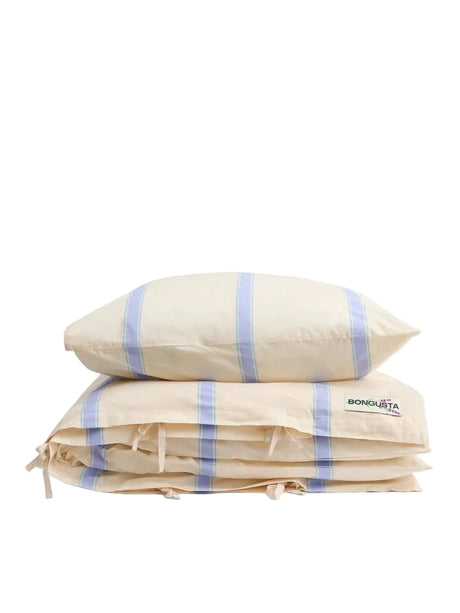 Bongusta - Percale sengetøj, 140x200/60x63 cm, Ivory, lavender & mint - Jacobsen Plus