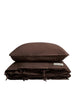 Bongusta - Percale sengetøj, 140x200/60x63 cm, Coffee