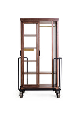 Cabinet of Curiosity kabinetskab, valnød black sand/gold fra Stellar Works - 3 - Jacobsen Plus