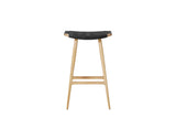 Freja Barhocker, Eiche, Leather Stripe Saddle Black von Stellar Works - 4 - Jacobsen Plus