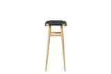 Freja Barhocker, Eiche, Leather Stripe Saddle Black von Stellar Works - 2 - Jacobsen Plus