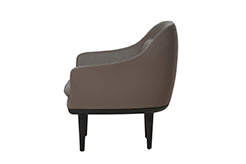 Lunar Lounge-Sessel, large, Schwarz Eg, Bellagio Quartz 5070 HR fra Stellar Works - 4 - Jacobsen Plus