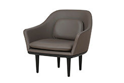 Lunar Lounge-Sessel, large, Schwarz Eg, Bellagio Quartz 5070 HR fra Stellar Works - 3 - Jacobsen Plus