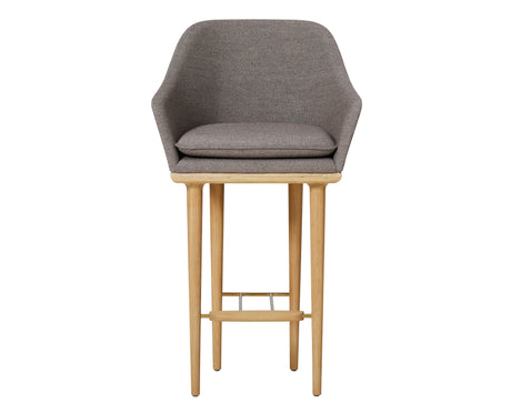 Lunar Barhocker, Eiche, Melange Nap 241 HR Gold von Stellar Works - 1 - Jacobsen Plus