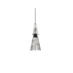 Yama Pendant Glas Middle EU E14 5,5W Glas grau von Stellar Works