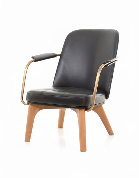 Utility Lounge Chair Eiche natur Camo Sierra Schwarz von Stellar Works - 1 - Jacobsen Plus