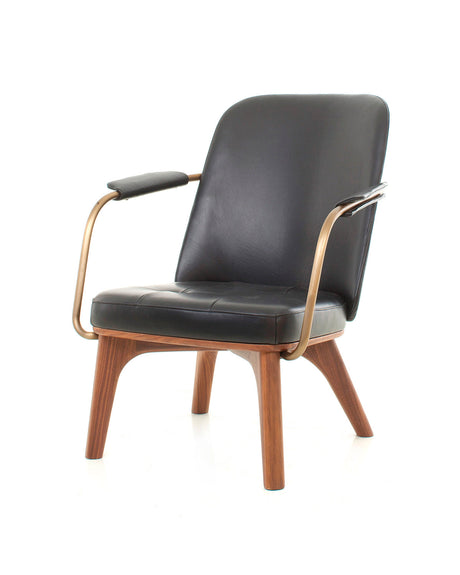 Utility Lounge Chair Walnut natural Camo Sierra Black von Stellar Works - 1 - Jacobsen Plus