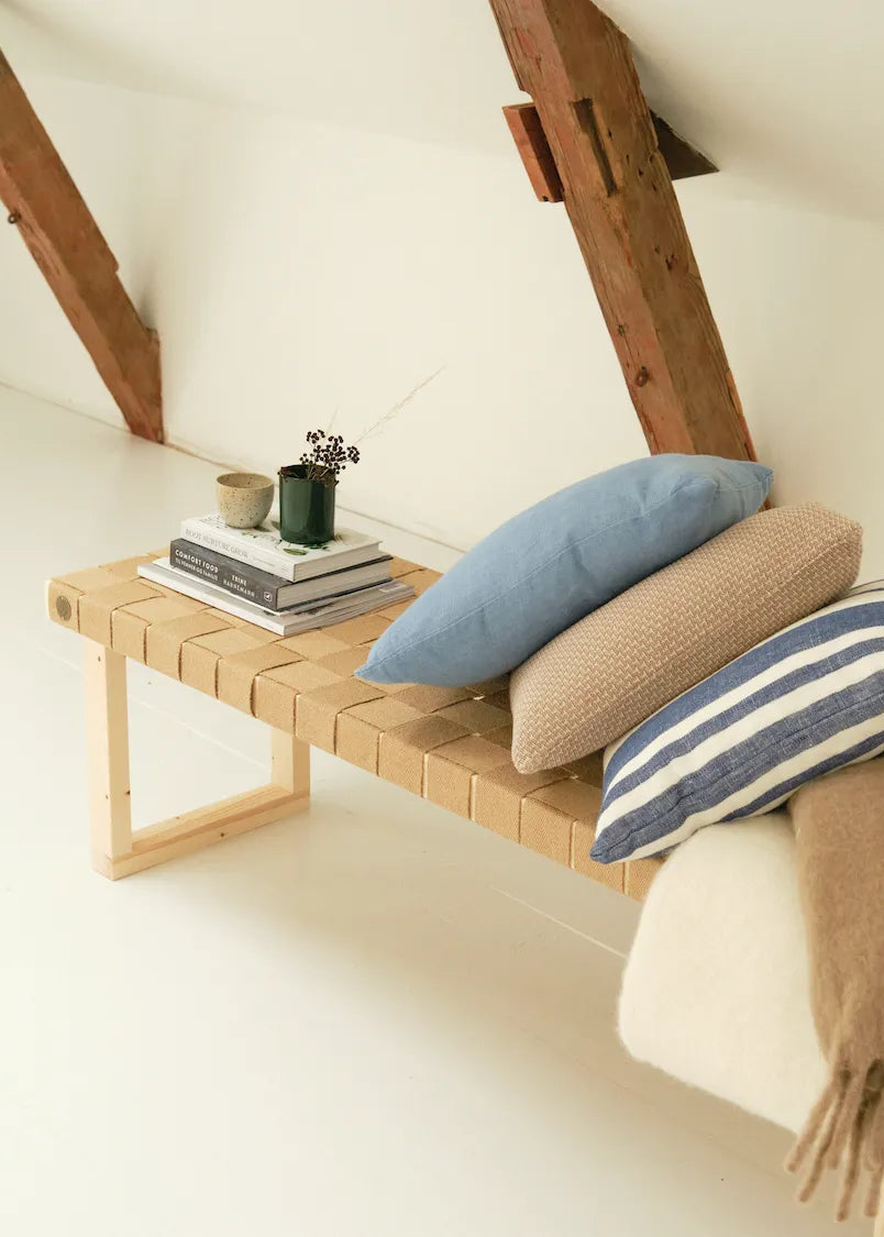 Luna bænk, mellem, natur fra WeCycle Furniture - 2 - Jacobsen Plus