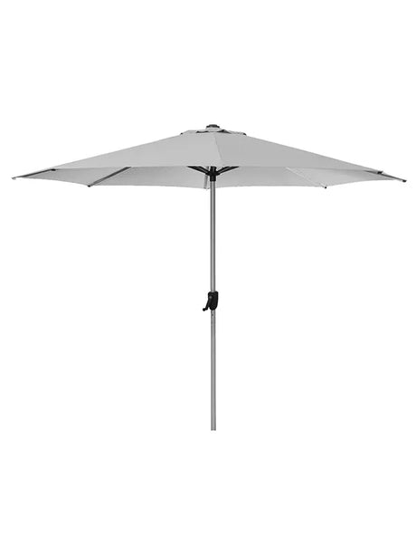 Sunshade Sonnenschirm Ø300 m. Kurbel von Cane-line - Hellgrau - Jacobsen Plus