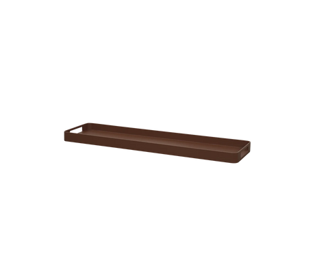 Club serveringsbakke rektangulær, stor fra Cane-line - Desert red - Jacobsen Plus