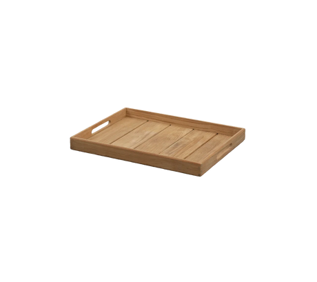 Club serveringsbakke rektangulær medium, fra Cane-line - Teak - Jacobsen Plus