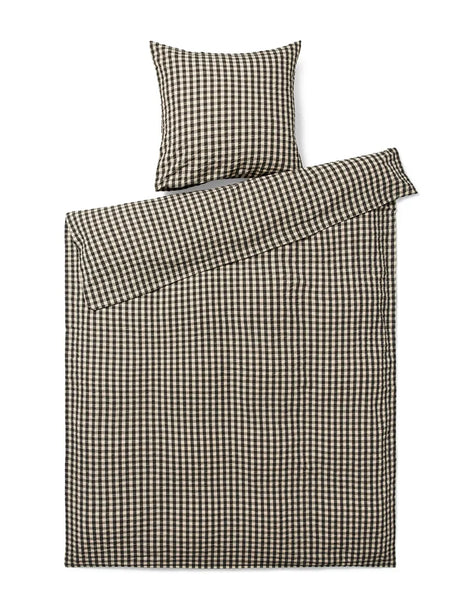 Bæk & Bølge Bettwäsche, Schwarz/Sand von Juna - 1 - Jacobsen Plus