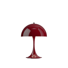 Panthella 250 Portable Tischleuchte, Opaque Burgundy von Verner Panton