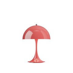 Panthella 250 Portable Tischleuchte, Opaque Coral von Verner Panton