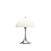 Panthella 250 Tragbare Tischleuchte, Chrom Opal Beige von Verner Panton