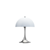 Panthella 250 Tragbare Tischleuchte, Chrom Opal Blaugrau von Verner Panton