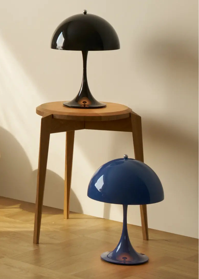 Panthella 250 tragbare Tischleuchte, opakes Indigoblau von Verner Panton - 2 - Jacobsen Plus