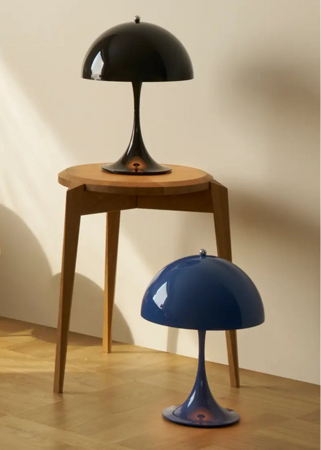 Panthella 250 tragbare Tischleuchte, opakes Indigoblau von Verner Panton - 2 - Jacobsen Plus