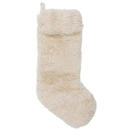 Lammschfell Weihnachtsstrumpf – Creme von Ib Laursen - 1 - Jacobsen Plus