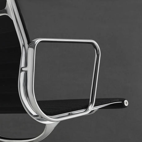 Aluminium Chair EA 117 Bürostuhl, Schwarz Leder von Vitra - 4 - Jacobsen Plus