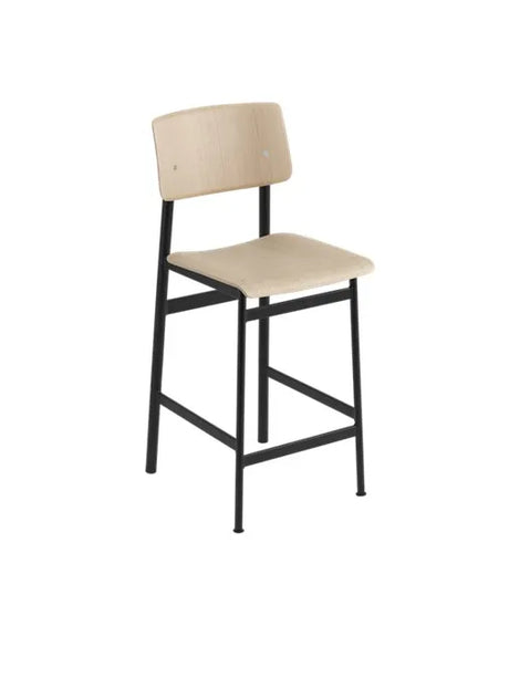 Loft Bar Stool von Muuto - Höhe: 65 cm / Eiche – Schwarz - Jacobsen Plus